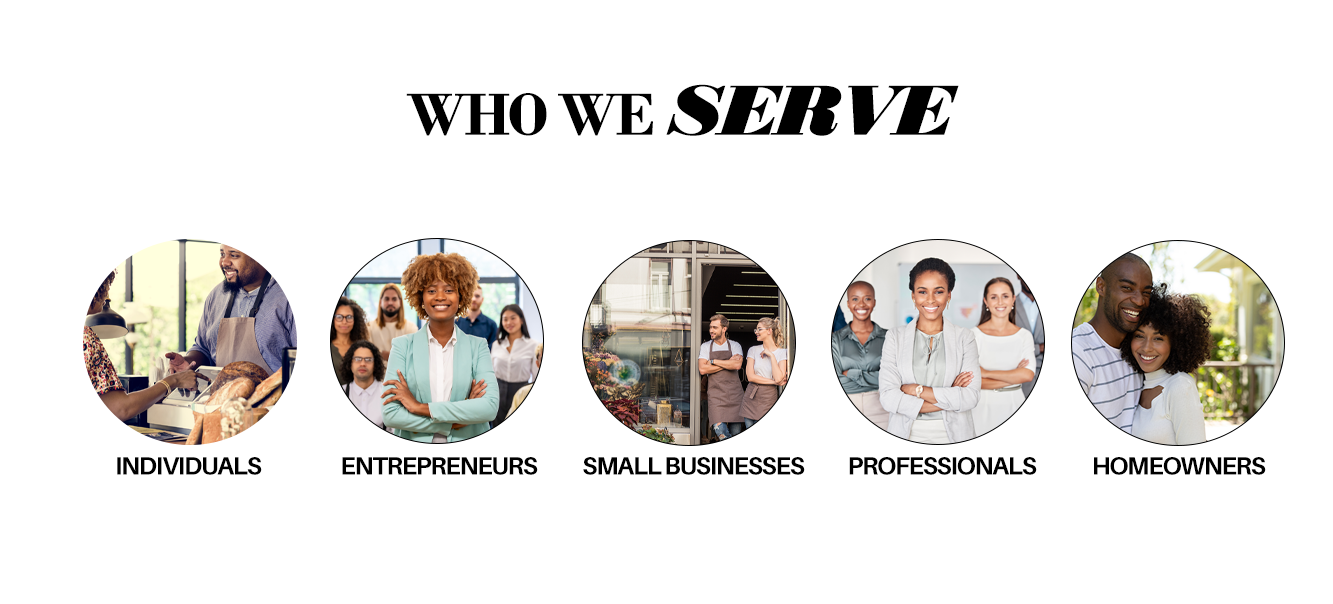 What Are You Looking For Today - Individuals, Entrepreneurs, Small Businesses, Professionals, Homeowners